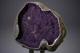 Dark Purple Amethyst Geode with Stand - Amazing Display #351511-4